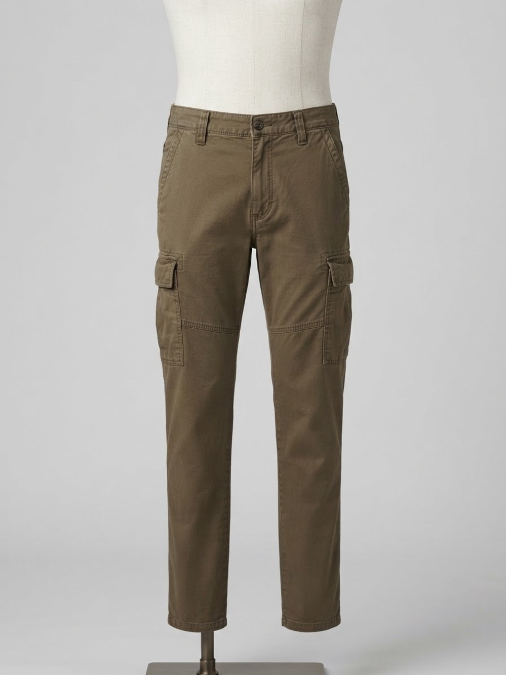 Wrangler Olive Green/Khaki Cargo Pants - Slim Utility Cut